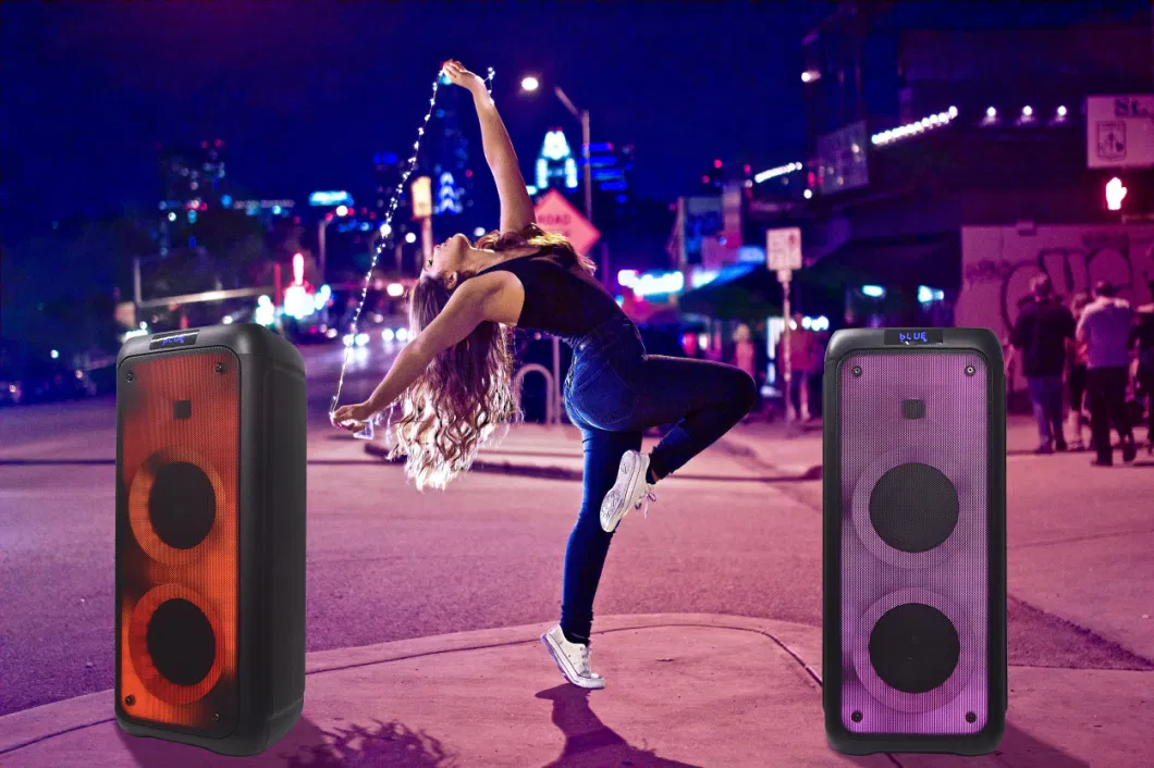 5.25&quot; Flame Light Speaker Professional DJ Sound Box Portable Wireless Audio Subwoofer Powered Mini Bluetooth Speaker 1% off