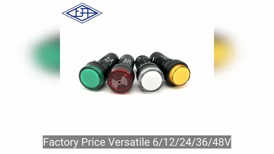 Factory Price Versatile 6/12/24/36/48V Low Voltage Piezo Buzzer with LED 