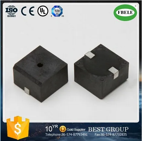 Hot Sale 18mm 10V Square SMD Piezo Buzzer Magnetic Buzzer 